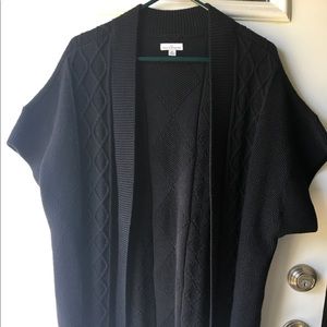 LL Bean signature  short sleeve cardigan sweater